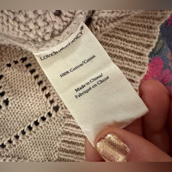 LoveShackFancy Toro V-Neck Hoodie Sweater - Picture 8 of 8